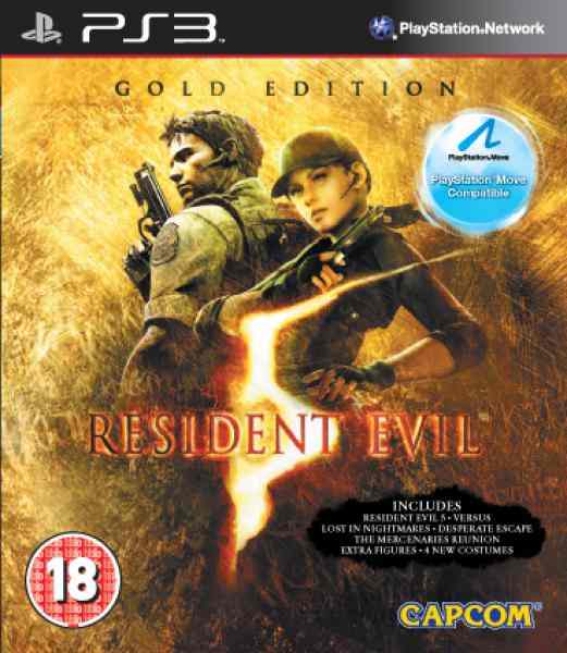 Resident Evil 5 Gold Move Ps3